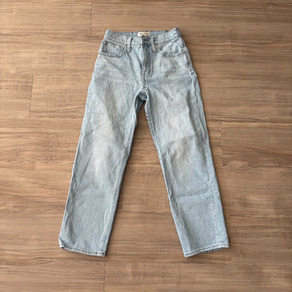 MADEWELL PERFECT VINTAGE STRAIGHT JEANS - Petite - Picture 2 of 2